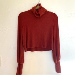 Urban Outfitters Rust Cowl Neck Sweater